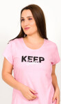 Dámske pyžamo kapri Keep sleep černá 2XL