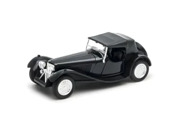 Welly Jaguar SS čierna so strechou