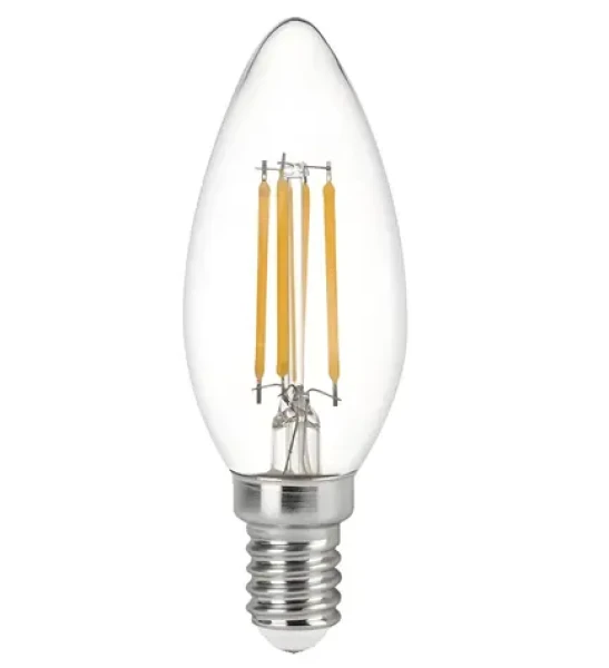 Immax NEO SMART filamentová žiarovka LED E14 C37 4W CCT / stmievateľná / 470 lm / Wi-Fi / TUYA (07807L)