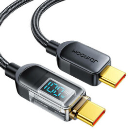 Joyroom S-CC100A4 Nabíjací kábel USB-C(M) - USB-C(M) 100W 1.2m čierna (S-CC100A4 1.2m CB)