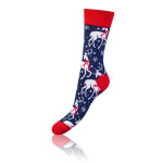 Darčeková krabica zábavných bláznivých ponožiek 4 páry CRAZY SOCKS BOX - BELLINDA - červená 39 - 42