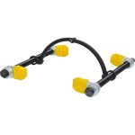 Pružinový kompresor s bezpečnostnou lištou, poplastovaný hák, 240 mm KS Tools 670.0031; 670.0031