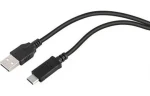 Speed Link SL-180021-BK / Kábel USB-C na USB-A / 1 m / HQ