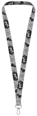 BAAGL Prívesok na kľúče dlhý – lanyard sivá (A-7772)