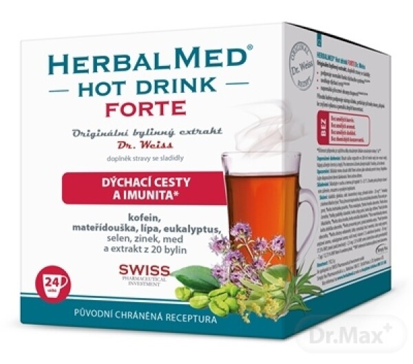 HERBALMED HotDrink FORTE - Dr.Weis vrecúška 24 ks