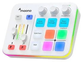Maono G1 Neo biela / Externá zvuková karta / USB-C / XLR / BT 4.2 / 3.5 mm / RGB (G1 Neo white)