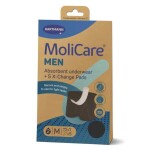 MOLICARE Men M absorpčná spodná bielizeň 1 ks + X-change vložka 5 ks set