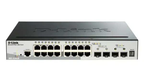D-Link DGS-1510-52XMP / Switch / 48x Gigabit PoE+ / 4X SFP+ 10G / L3 Managed / stohovateľný / 370W PoE (DGS-1510-52XMP/E)