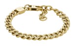 Fossil Výrazný pozlátený náramok Harlow JF04698710