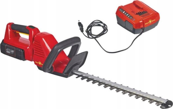 Wolf-Garten WOLF-Garten cordless hedge trimmer LYCOS 40/600 H set, 40 volts (red/black, Li-Ion battery 2.5 Ah)