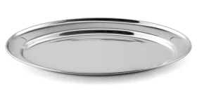 Weis Servírovací podnos oválny 30 cm / Podnos / Nerezová oceľ / 30 x 20,5 cm (25030)