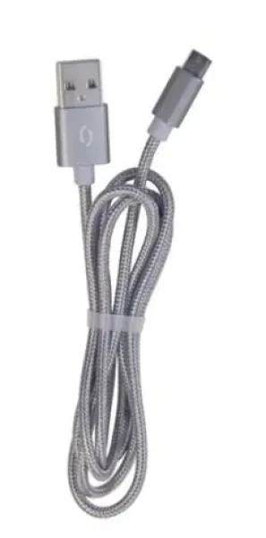 ALIGATOR TUBA 2A nabíjací kábel microUSB sivý (DAKT008)