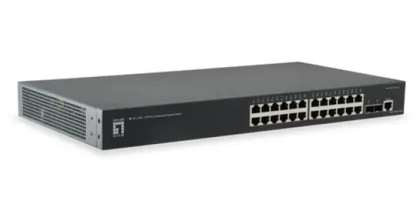 LevelOne Kilby GTL-2661 / Switch / 24x Gigabit / 2x 10G SFP+ / Managed L2 / 19" (GTL-2661)