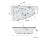 POLYSAN - EVIA L asymetrická vaňa 170x100x47cm, biela 21611