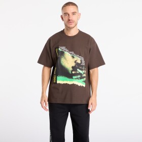 Tričko PLEASURES Domination T-Shirt Brown XXL