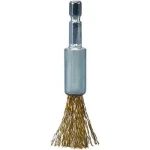Makita D-73704 Oceľová drôtená kefa 12 mm (Potiahnutá mosadzou) / šesťhran 1/4" (D-73704)
