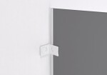 CERANO - Sprchová zástena Walk-in Orbis Round Ľ/P - 8 mm - okrúhla vzpera - biela matná, grafitové sklo - 130x200 CER-978765