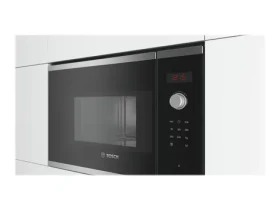 BOSCH BFL523MS0 čierna / Vstavaná mikrovlnná rúra / 20 l / 800 W / LED displej / 7 programov / Dotykové ovládanie (BFL523MS0)