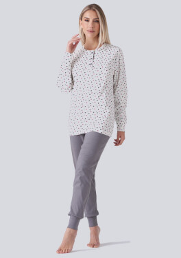 Dámske pyžamo Karelpiu KF7041 3XL Smetanová