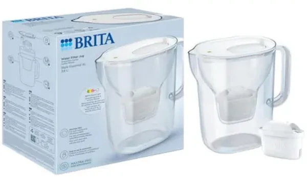 Brita Style Essential XL biela / Filtračná kanvica / 3,6 l / filter Maxtra Pro Pure Performance (140687)