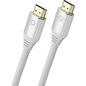 Oehlbach HDMI prepojovací kábel Zástrčka HDMI-A, Zástrčka HDMI-A 0.75 m biela D1C92488 8K UHD, pozlátené kontakty HDMI kábel; D1C92488