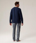 Atlantic NMP-393 dlhé/r S-2XL pánske pyžamo tmavě modrá S