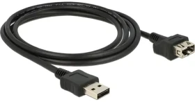 DeLock 83665 čierna / Predlžovací kábel USB 2.0 A (M) - USB 2.0 A (F) / 2m (83665)