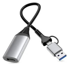 Equip 133498 / Adaptér USB-C/USB-A na HDMI / 1920 × 1080 px 60 Hz / Hliníkové telo (133498)