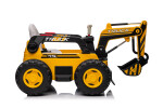 Mamido Mamido Detský elektrický bager CAR-26B žltý | 4x4 | RC 2.4Ghz | EKO koža | 12V10Ah