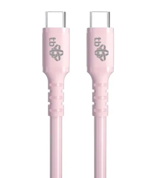 TB Touch Jelly USB-C - USB-C 60W kábel ružový / Dátový kábel / USB 2.0 / 1m (AKTBXKUCCZEL10P)