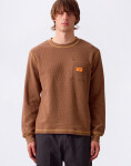 Service Works Waffle Contrast Thermal LS Tee Brown/Yellow L