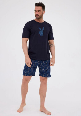 Pánske pyžamo Cornette 326/990 L Tm. modrá