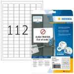 Herma Univerzálne etikety 25,4x16,9 mm / biele, snímateľné / 25 listov / 2800 ks (4211)