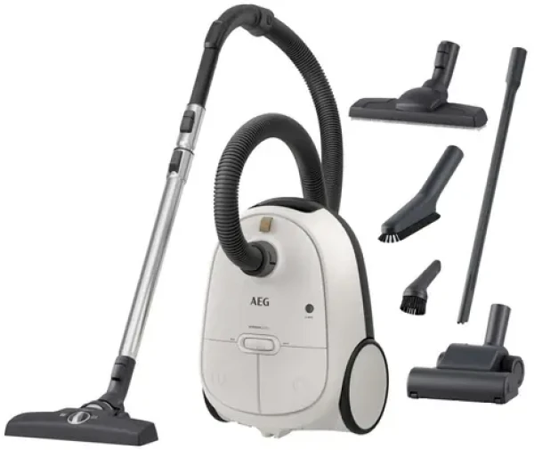AEG Hygienic 6000 AB61H6SW biela / Vreckový vysávač / 750 W / 3,5 l / 73 dB / rádius 12 m (AB61H6SW)