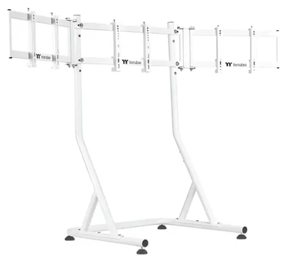 Thermaltake Triple Monitor Stand Snow biela / Trojitý stojan na monitory / pre GR500 / 32 "-55" / VESA / 60 kg (GEA-RMS-TMSWHT-01)