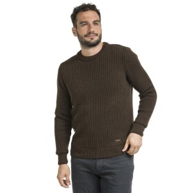 Bushman Pánsky sveter Joshua, tmavohnedý XXXL