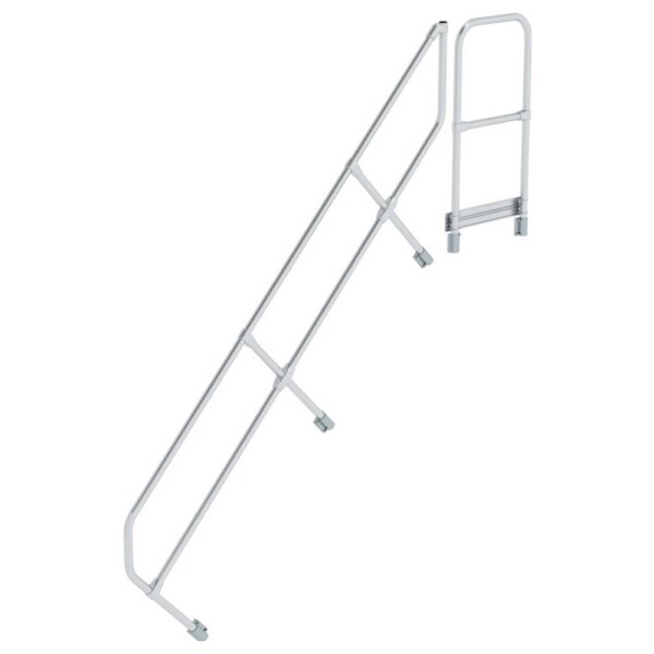 MUNK Günzburger Steigtechnik 600509 Munk Druhé madlo na schody s plošinou 45° 9 schodov 1 ks; 600509