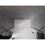 MEXEN/S - Velar Duo posuvné sprchové dvere 180, transparent, grafit metal 871-180-000-02-95