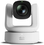 Cisco Room Vision PTZ kamera konferencyjna PTZ farba 3840 x 2160 4K UHD (3840 x 2160) napędzany silnikiem HDMI, Video przez IP GbE DC 42.5 - 57 V / PoE+