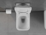 MEXEN/S - Stella Závesná WC misa vrátane sedátka s slow-slim, duroplast, biela 30680800