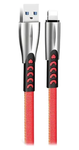 Colorway červená / Dátový kábel / USB-A - Lightning / 2,4 A / 1 m (CW-CBUL010-RD)
