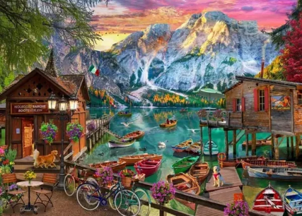 BlueBird Puzzle Jazero Braies, Taliansko