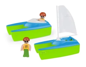 Lena Set plachetníc katamarán modro-zelená