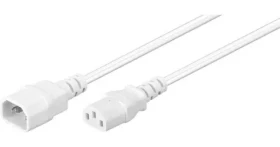 MicroConnect Predlžovací kábel C14 - C13 3M biela (PE040630W)