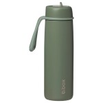 B.box Nerezová termoska na pitie so slamkou 690 ml - Olive EUR