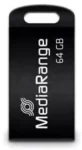 MediaRange MR923 64GB čierna / Flash Disk / USB-A 2.0 / čítanie: 15MBs / zápis: 5MBs (MR923)