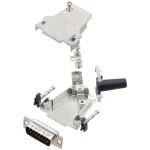 TRU COMPONENTS TCD45ZF15DBPK 7709704 sada D-SUB kolíkové lišty 45 ° Pólov: 15 spájkovaný 1 ks; 7709704