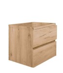 Kúpeľňová skrinka s dubovou krycou doskou SAT B-Way dub mat BWAY260OAKDESK BWAY260OAKDESK