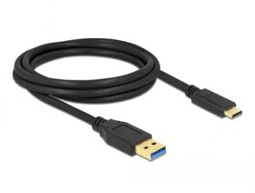 DeLock Kábel USB 3.2 Gen 2 A (M) - USB 3.2 Gen 2 C (M) 2.0m čierna (84004)