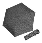 Skladací dáždnik Doppler Carbonsteel Mini Slim Minimals Black